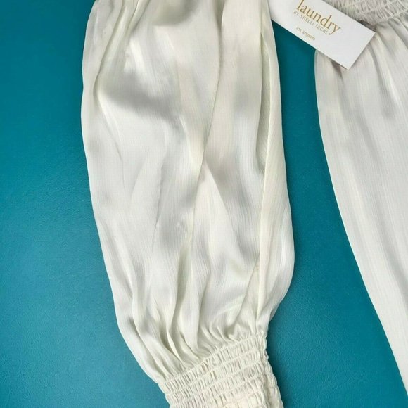 Laundry by Shelli Segal Off the Shoulder Cream Top - Picture 7 of 9